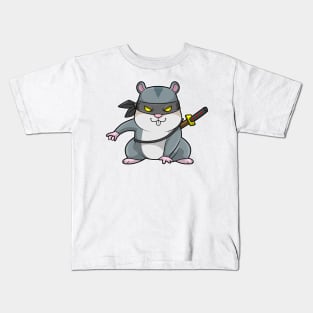 Hamster Ninja Martial arts Kids T-Shirt